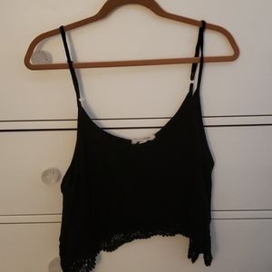 Black crop top
